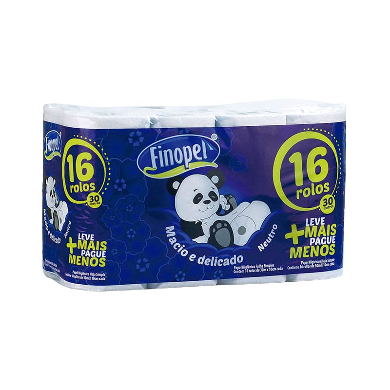 PAPEL HIGIENICO FINOPEL 30MTS X 16 PANDA