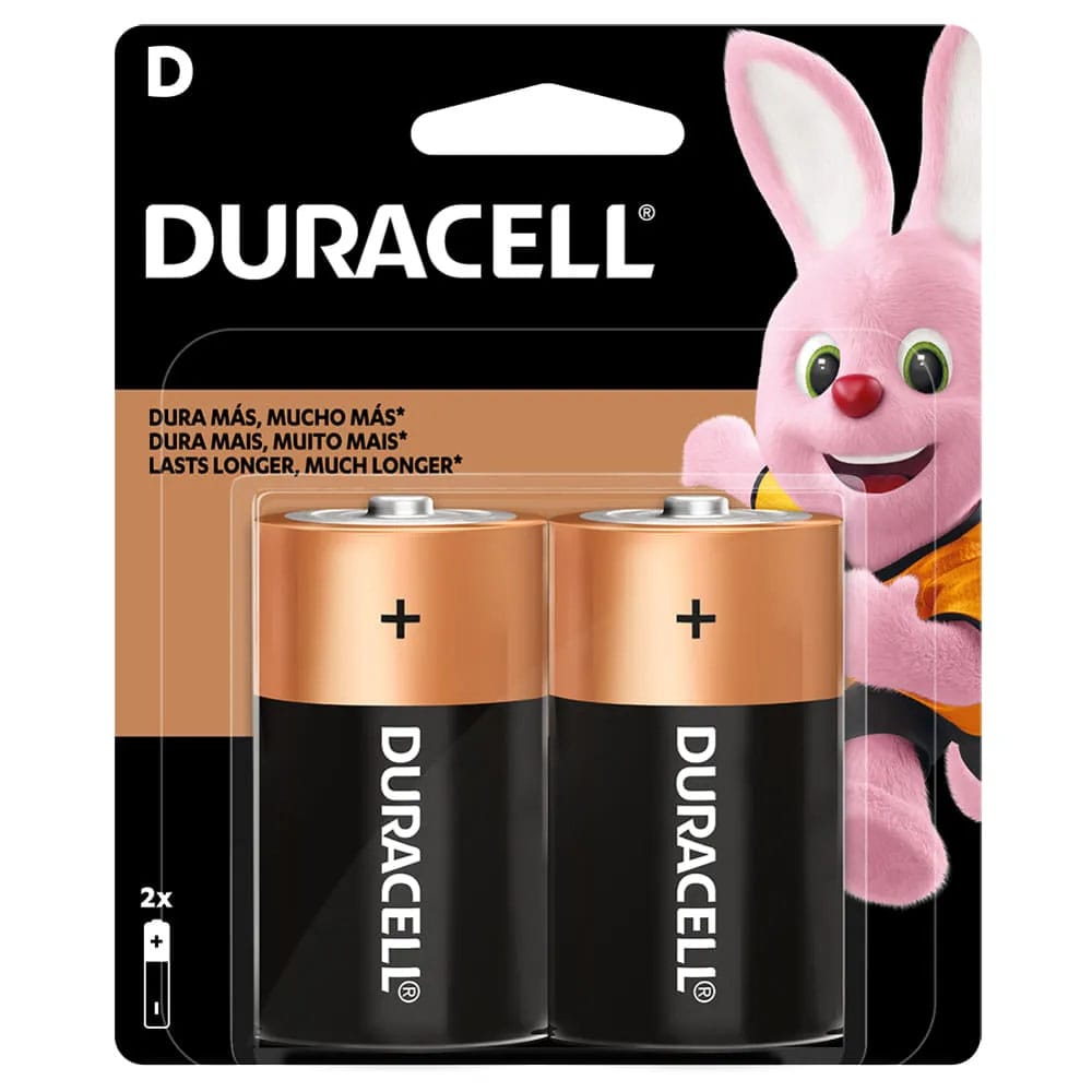 PILA ALCALINA DURACELL D PACK X2