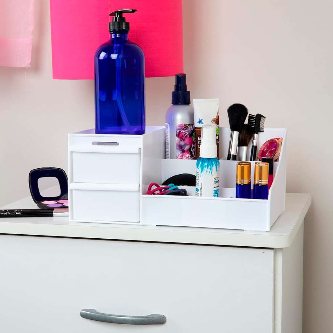 ORGANIZADOR DE COSMETICOS Y ESCRITORIO BLANCO (PRECIO ESPECIAL HASTA EL 10 DE AGOSTO)