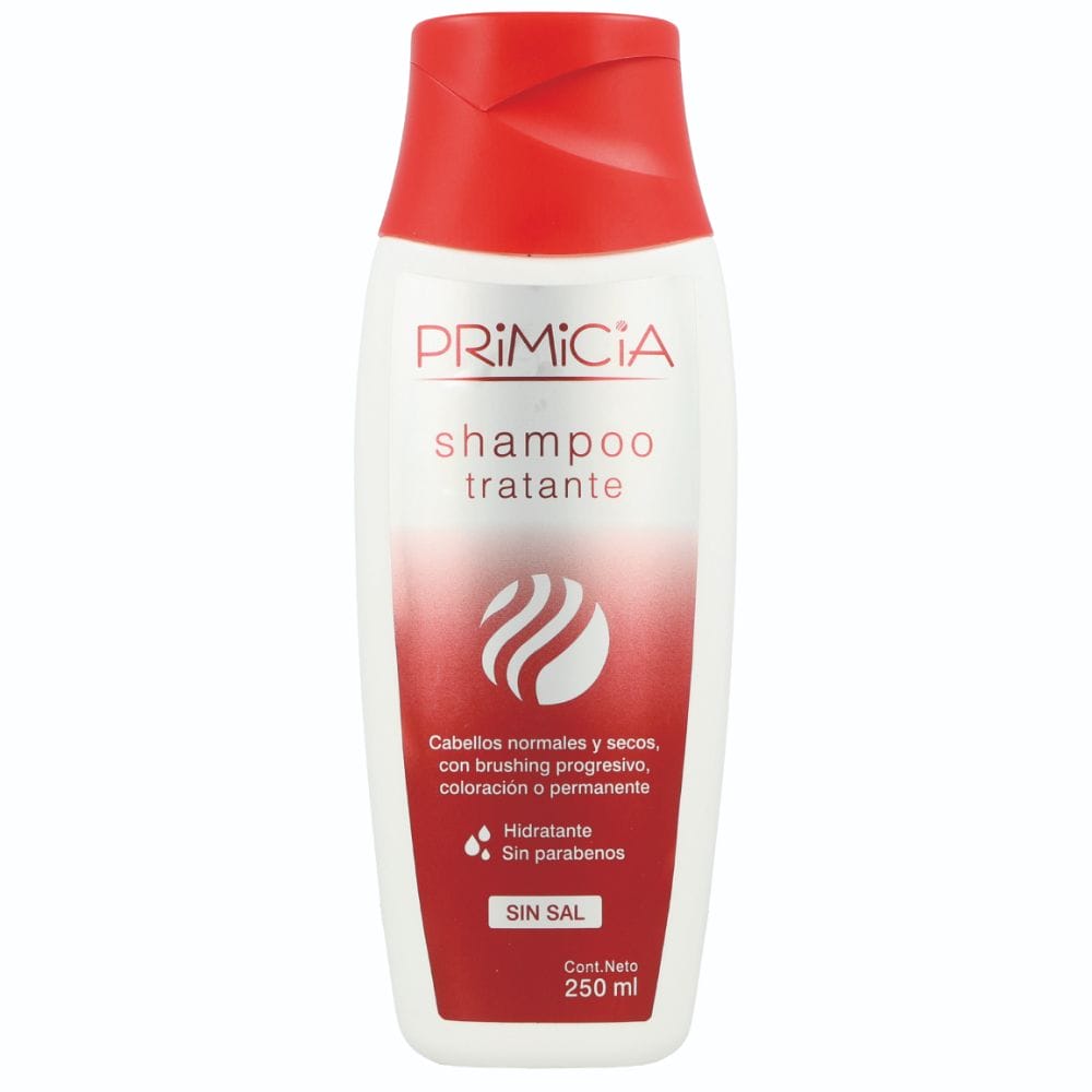 SHAMPOO SIN SAL TRATANTE PARA CABELLOS TEÑIDOS Y TRATADOS QUIMICAMENTE PRIMICIA 250ML
