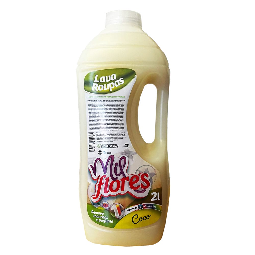 JABON LAVA ROPA LIQUIDO 2LTS FRAGANCIA MIL FLORES