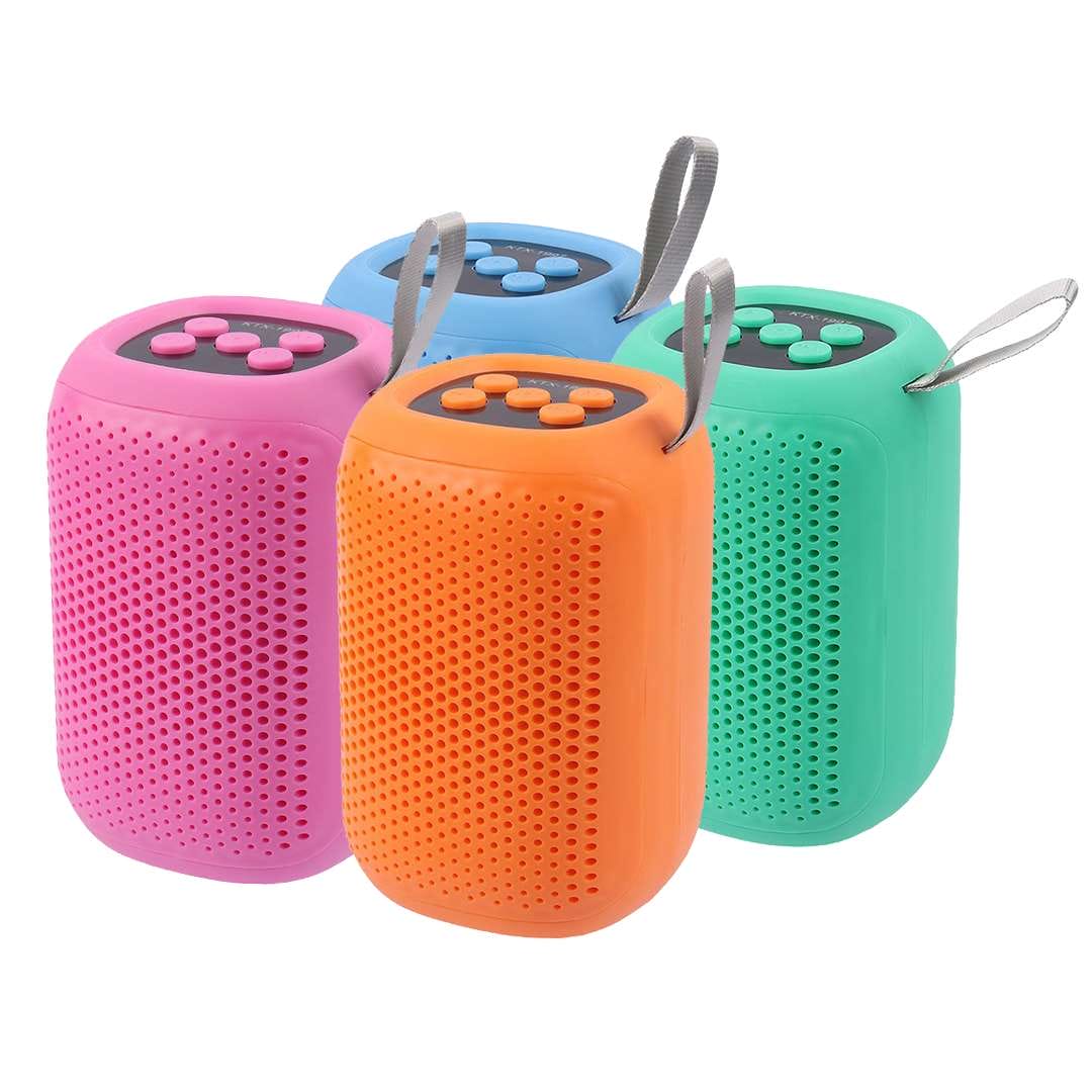 PARLANTE BLUETOOTH PORTATIL CON LUZ LED Y CORREA