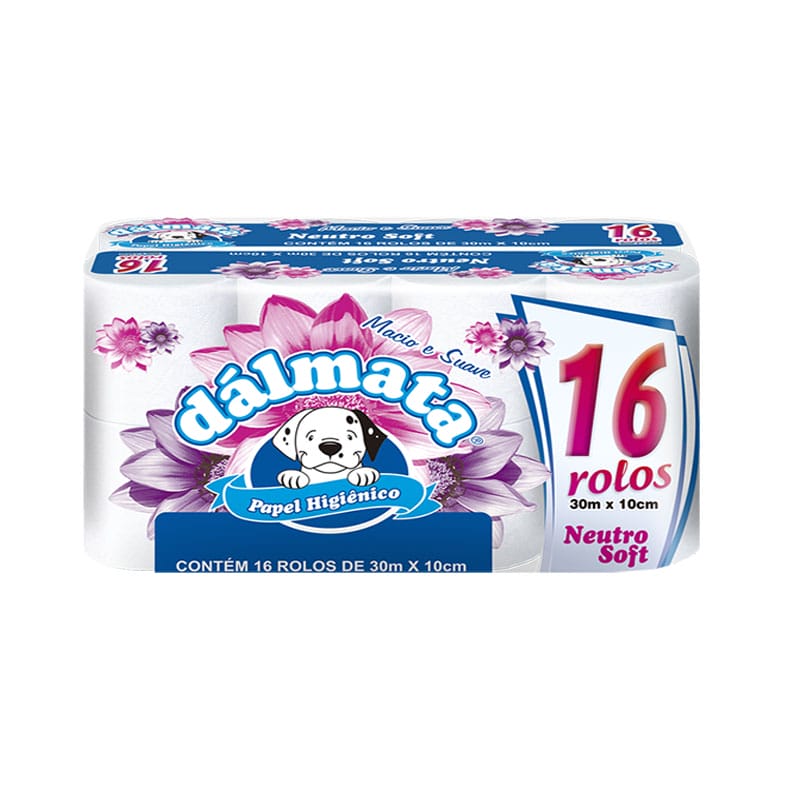 PAPEL HIGIENICO DALMATA 30MTS X 16 ROLLOS