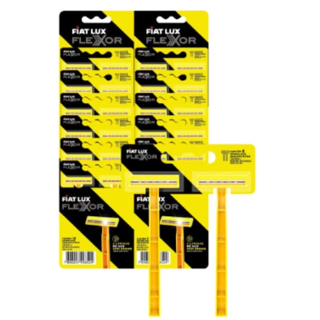 MAQUINA DE AFEITAR FLEXOR AMARILLO X 2
