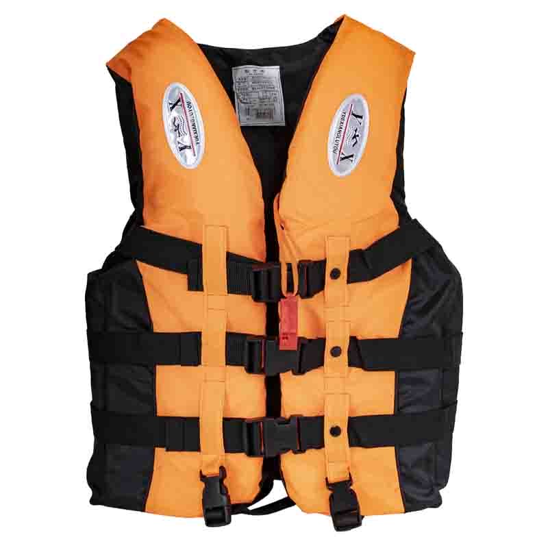 CHALECO SALVAVIDA AJUSTABLE XXL NARANJA - RECOMENDADO HASTA 110KG