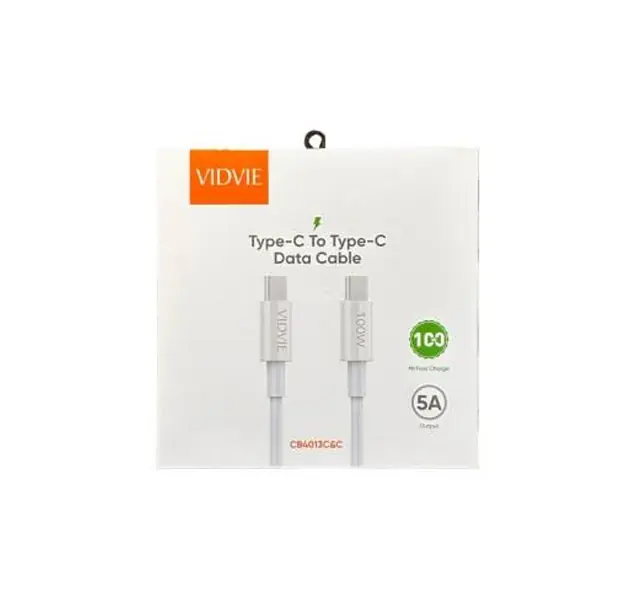 Cable Tipo C a Tipo C 100w Vidvie Calidad Top