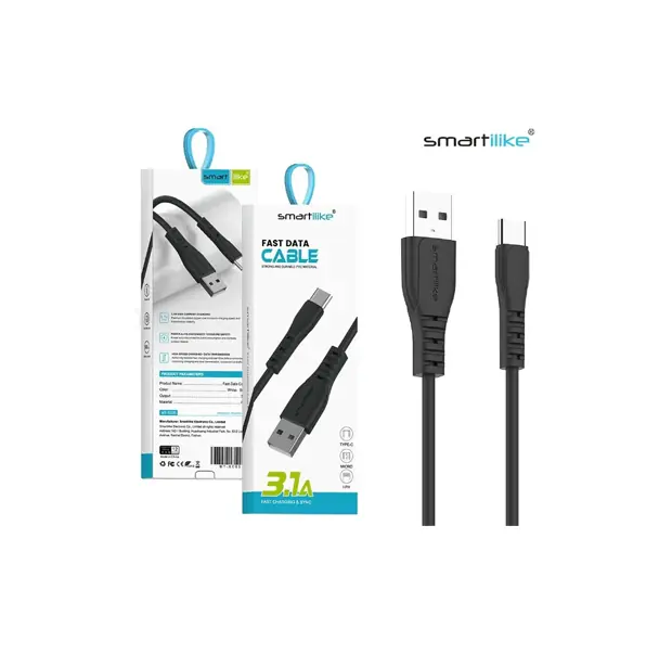 Cable USB a C SMARTLIKE - Negro