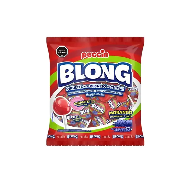Chupetines Blong Frutilla con Chicle 24un