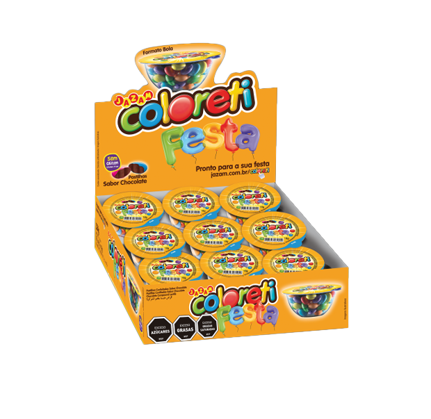 Mini Confites Coloreti Ball x 18 18g