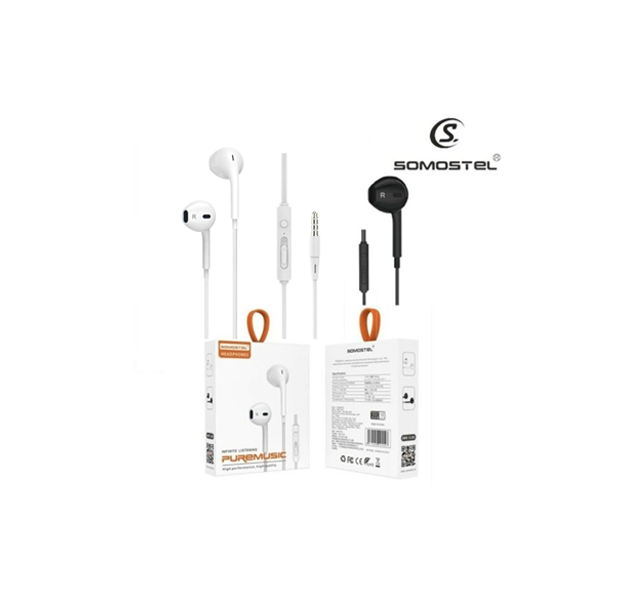 Auriculares Somostel PureMusic Blancos