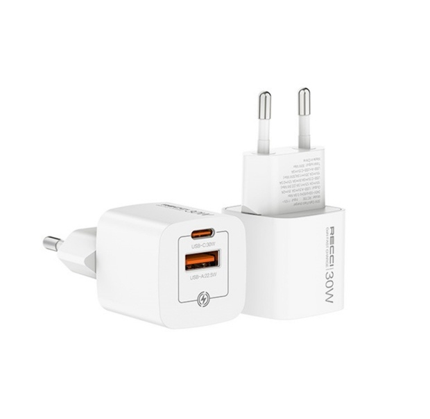 Ficha Usb + C 30W Recci Calidad Superior