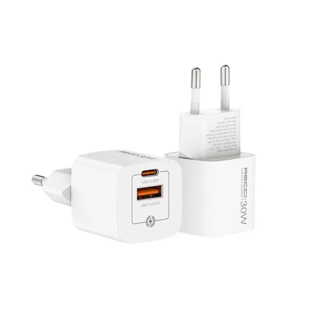 Ficha Usb + C 30W Recci Calidad Superior