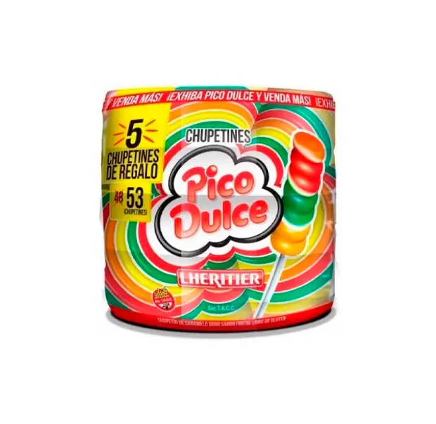 Chupetin Pico Dulce x 48 + 5 ¡de regalo!