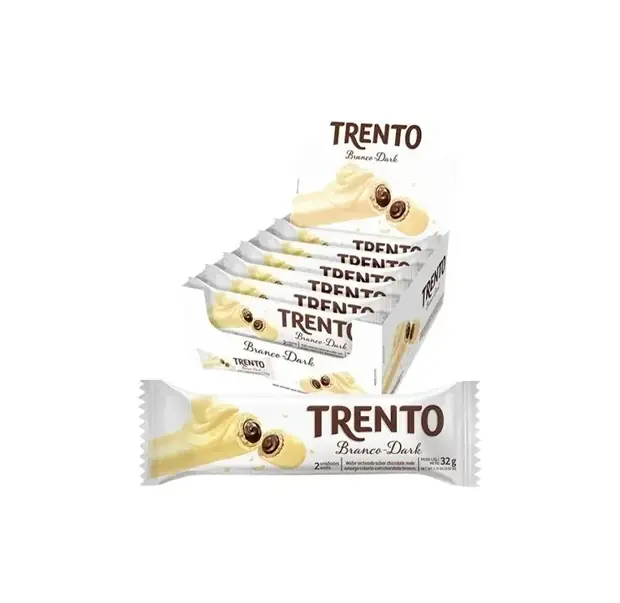 Barquillos Rellenos Trento Blnaco - Dark x16