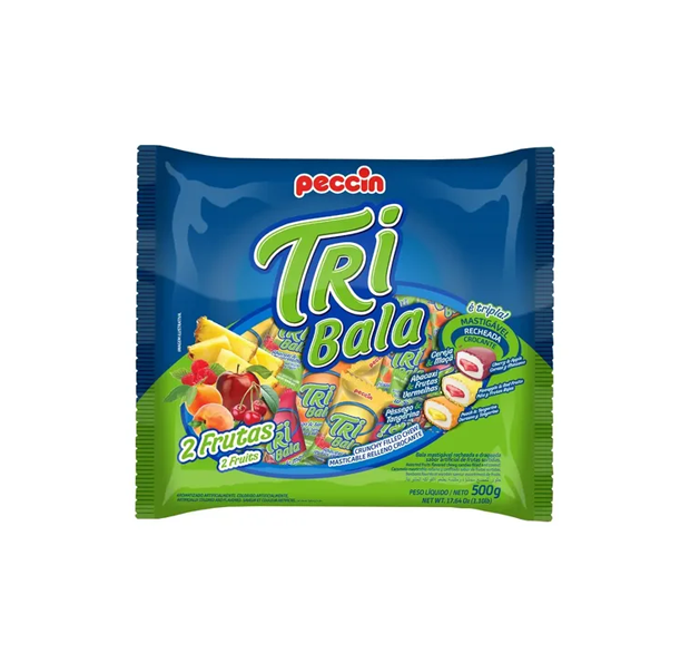 Caramelos Masticables Rellenos Dos Frutas Tribala