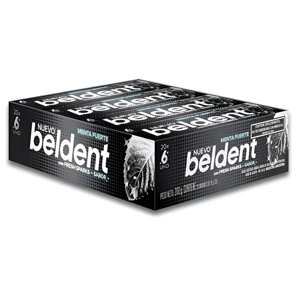 Chicle Beldent x20 - Negro