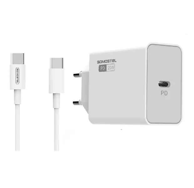Cargador De Pared 20W + Cable Tipo-C