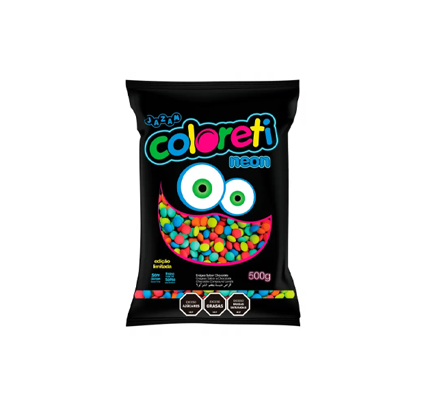 Pastillitas Coloreti Neon 500grs