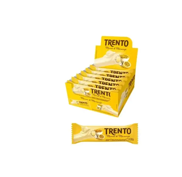 Barquillos Rellenos Trento Mousse de Maracuya x16