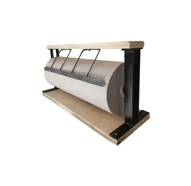 Porta Rollos de madera y hierro