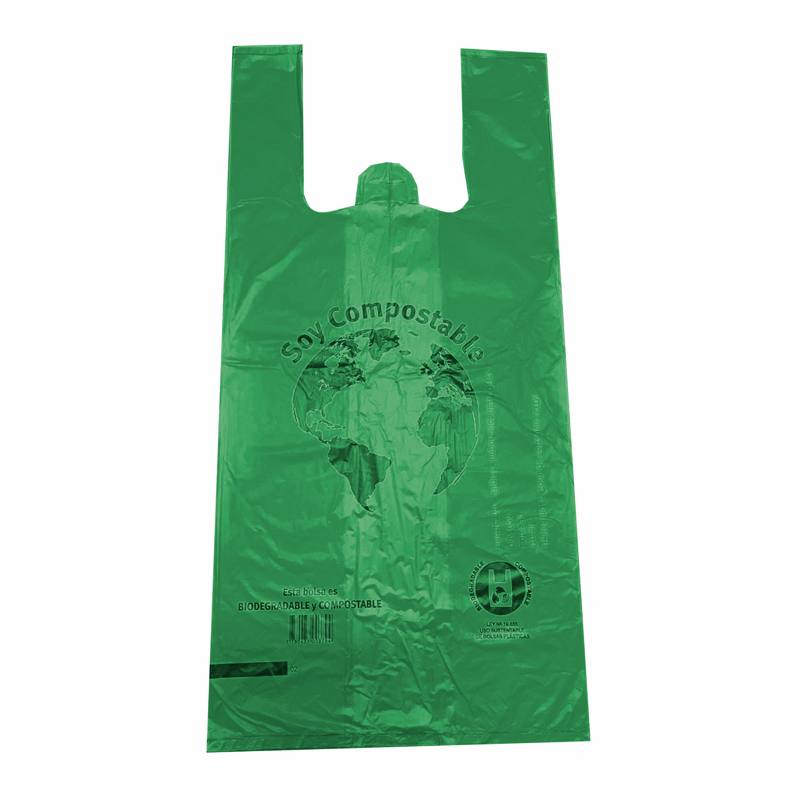 Bolsas Compostables Verdes 100 Unidades