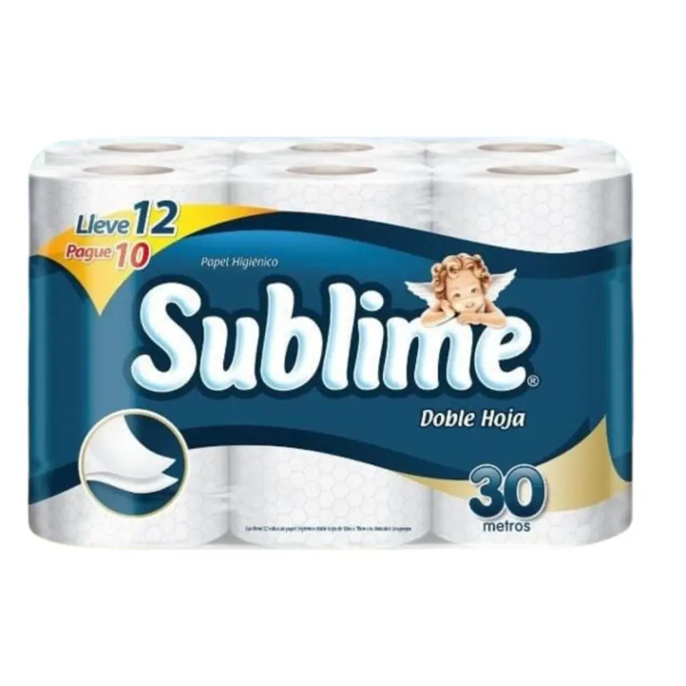 Papel Higienico Sublime x 12 Rollos 30M