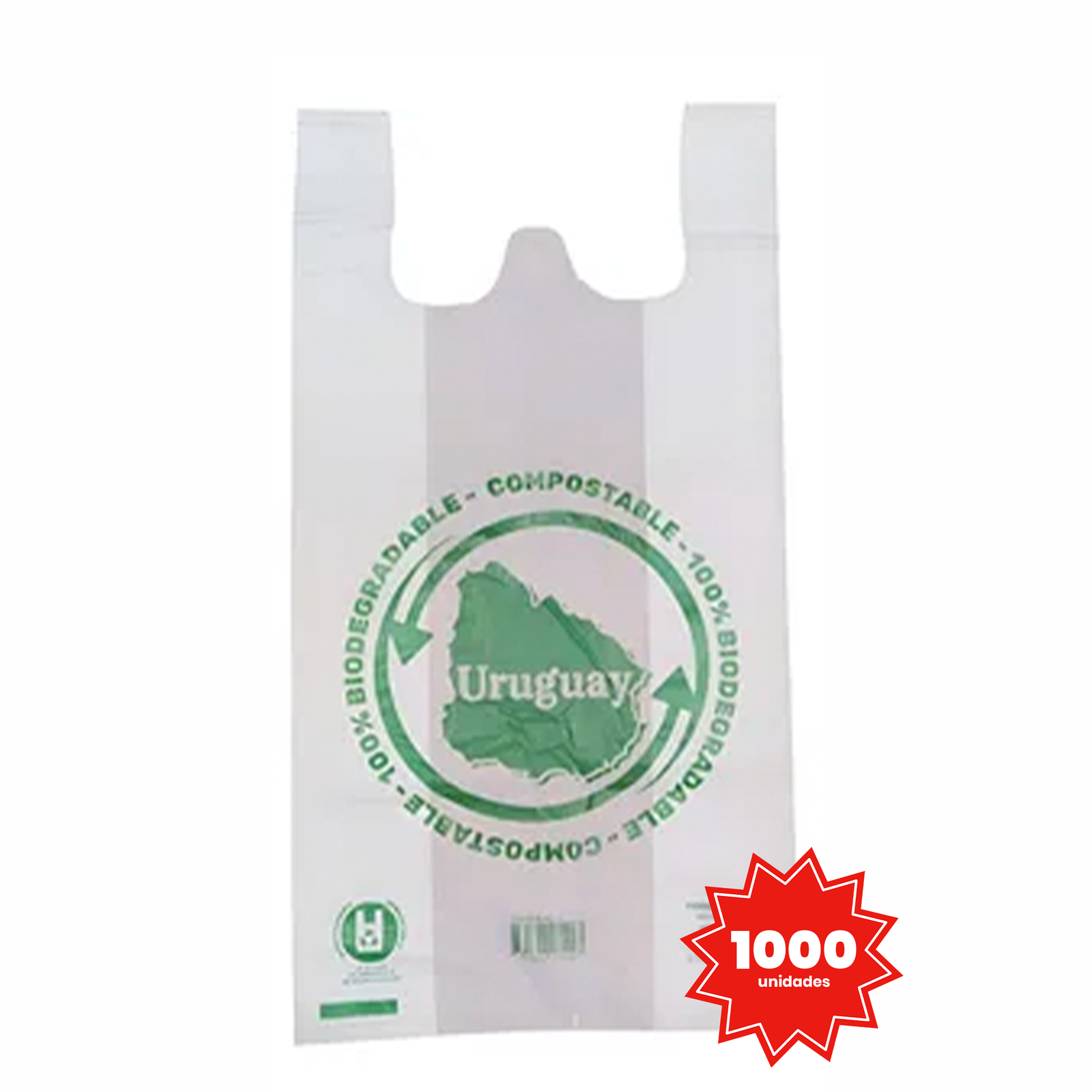 Bolsas Compostables Blancas 1.000 Unidades