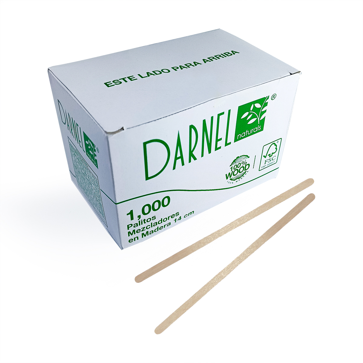 Revolvedores de Madera para Café 1.000 unidades