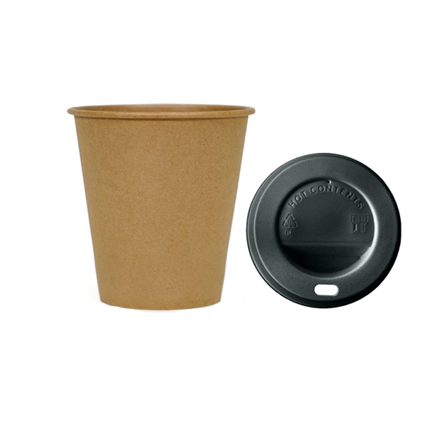 Vasos para Café con Tapa 8oz 100 Unidades