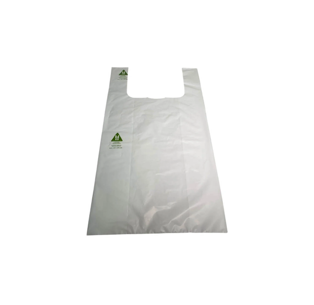 Bolsas Camiseta Compostables y Reutilizables 40x50 100 Unidades