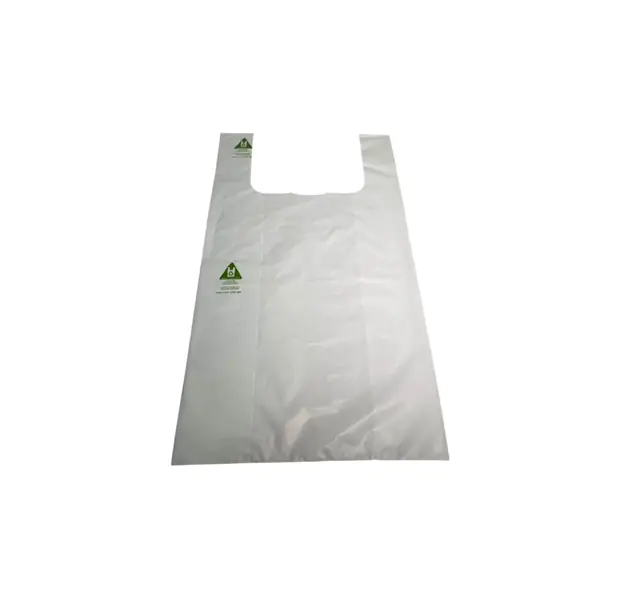 Bolsas Camiseta Compostables y Reutilizables 60x70 cm – 100 Unidades