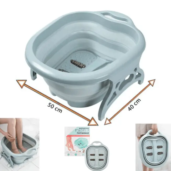 Spa Bañera Masajeador Pies Plegable Retráctil Pedicura Spa