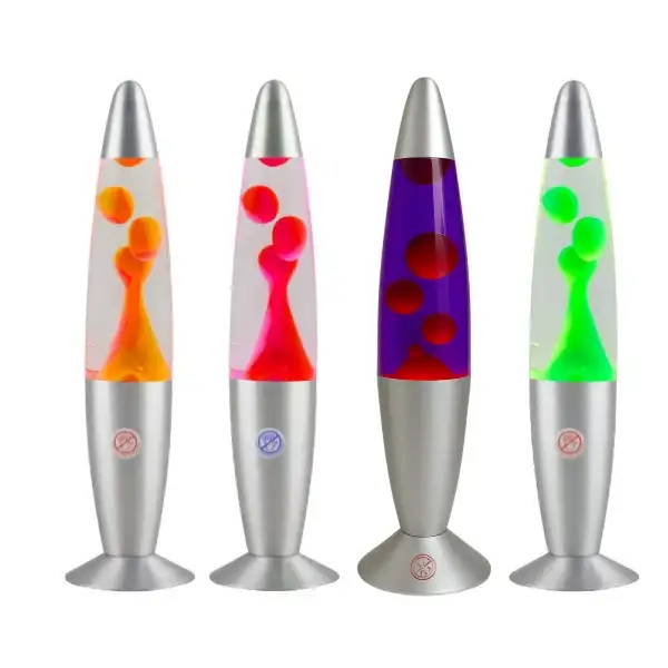 Lampara De Lava Veladora Mesa Luz Led Ilusión 3d Luminaria