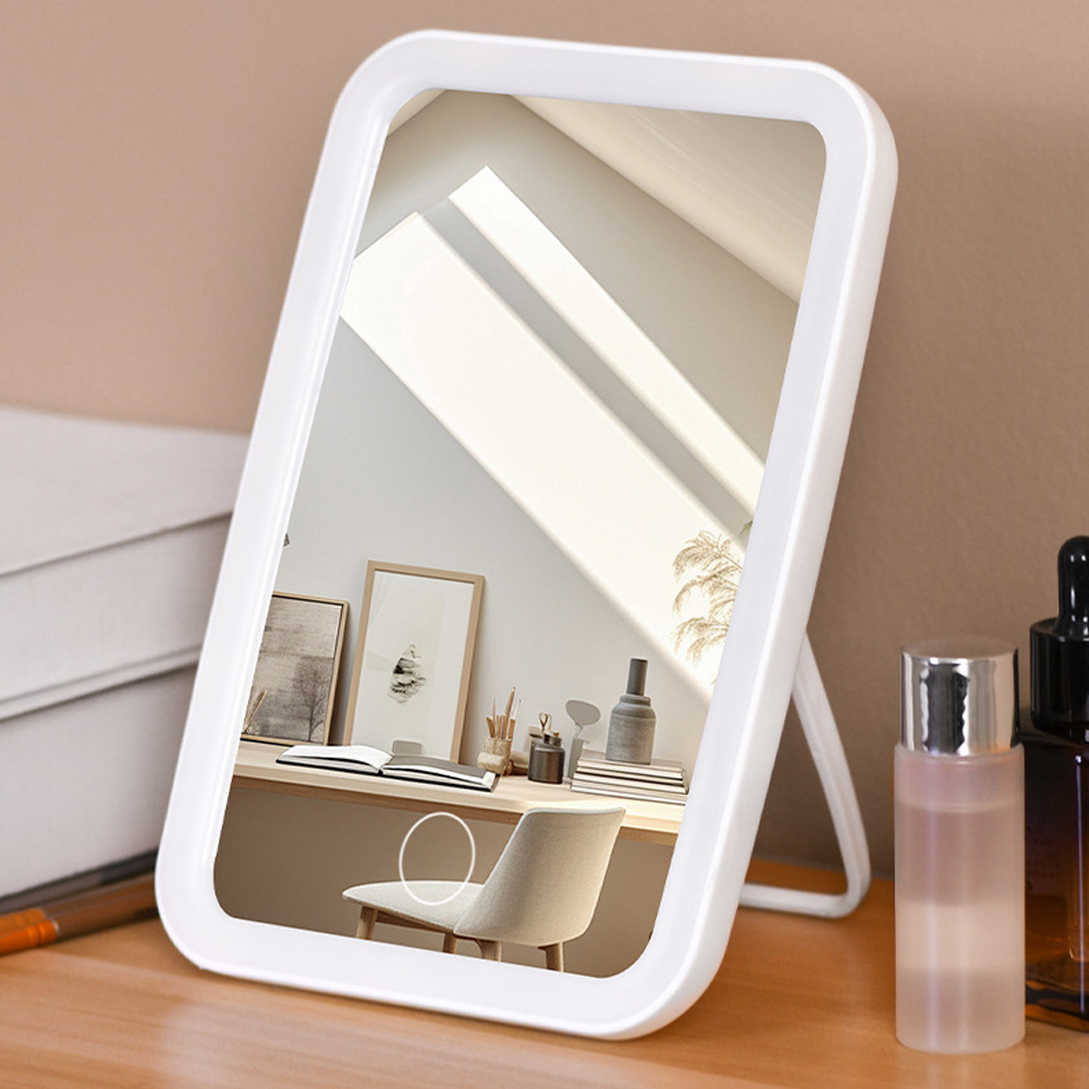 Espejo Luz Led Recargable Usb Touch Control Táctil