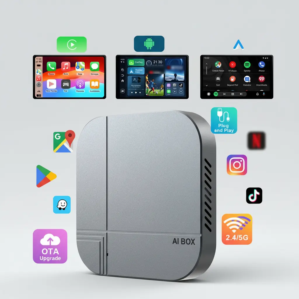 Adaptador Ai Box Android Carplay Android Auto Inalámbrico