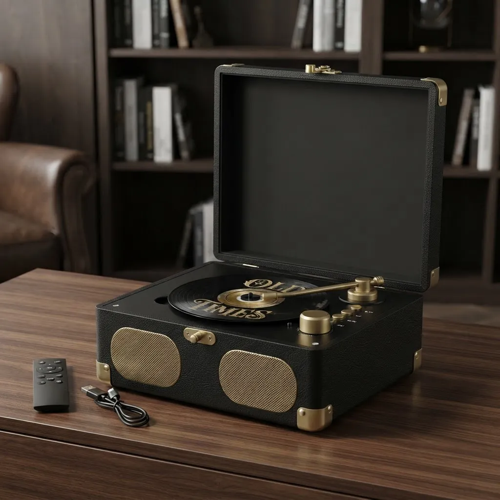 Reproductor De Cd Portátil Bluetooth Recargable Con Parlante