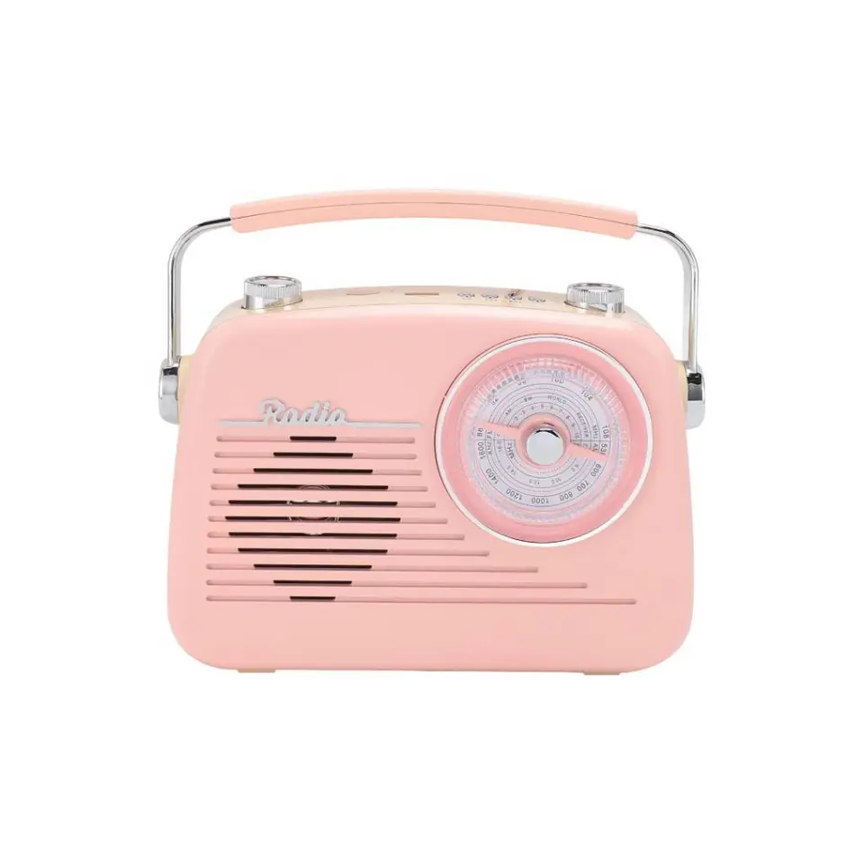 Radio Portátil Retro Bluetooth Fm Am Usb Recargable Vintage