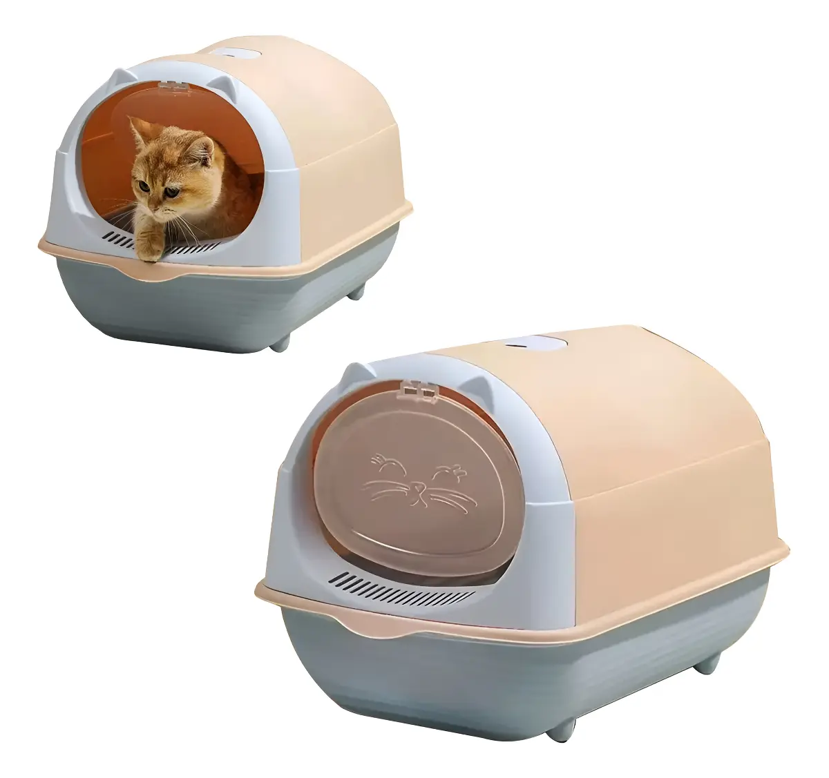 Baño Sanitario Arenero Caja Cerrado Gato Pala Incluida