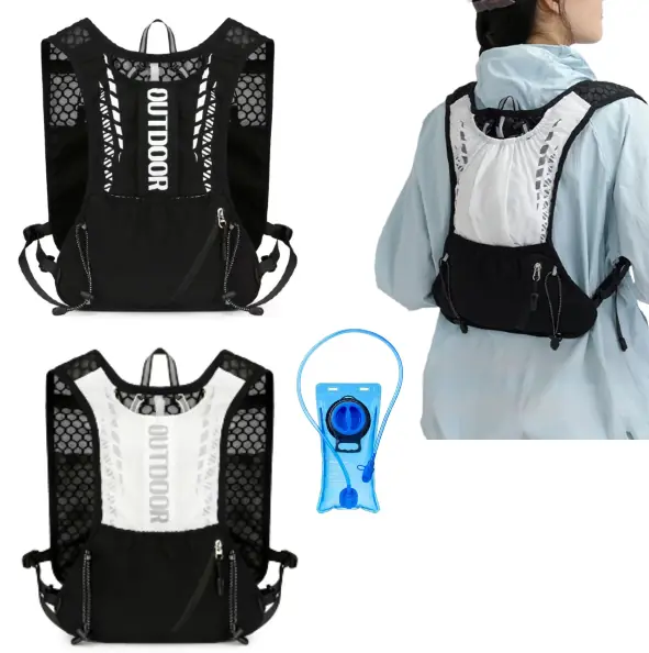 Chaleco Hidratación Running Trail Ciclismo Bolsa Agua 1.5L