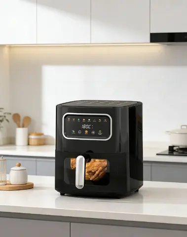 Freidora De Aire Air Fryer Sin Aceite 6L Táctil Con Visor