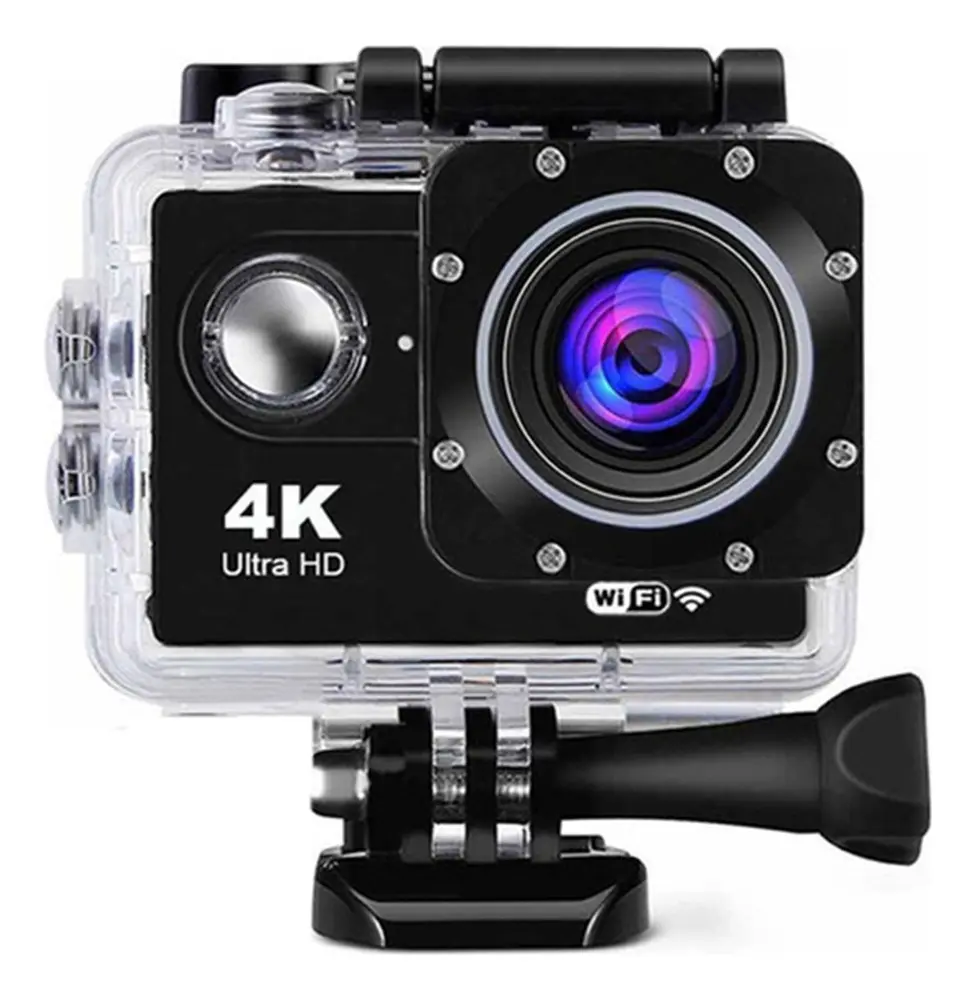 Cámara Deportiva Acción 4k Wifi Sumergible 30m Gran Angular