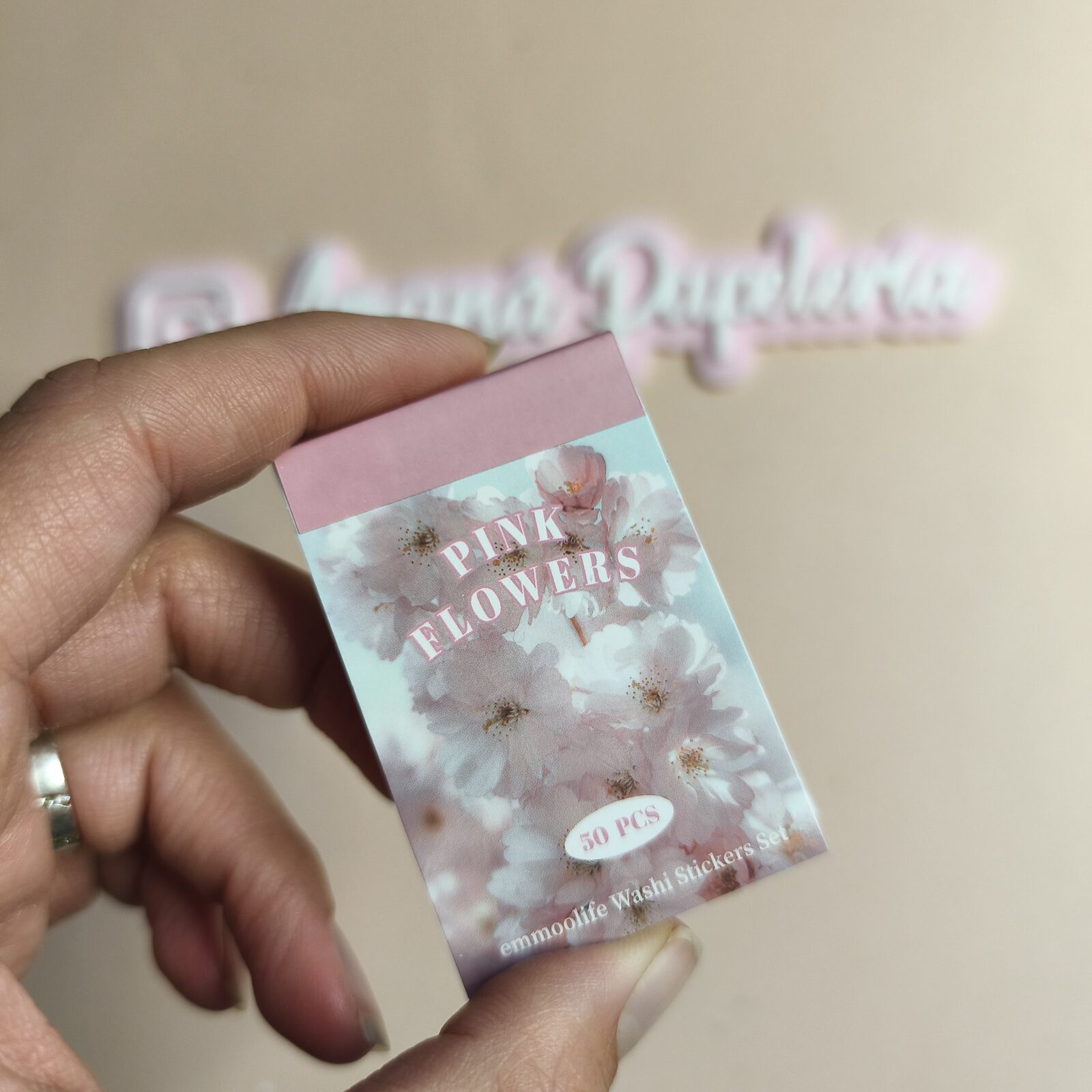 Mini block stickers Pink