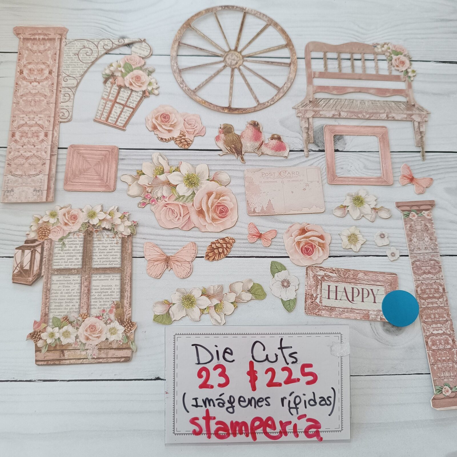 Die cuts puertas rosa 2