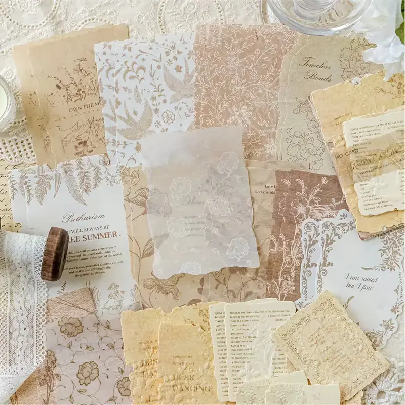 MIx papeles c/ textura marron