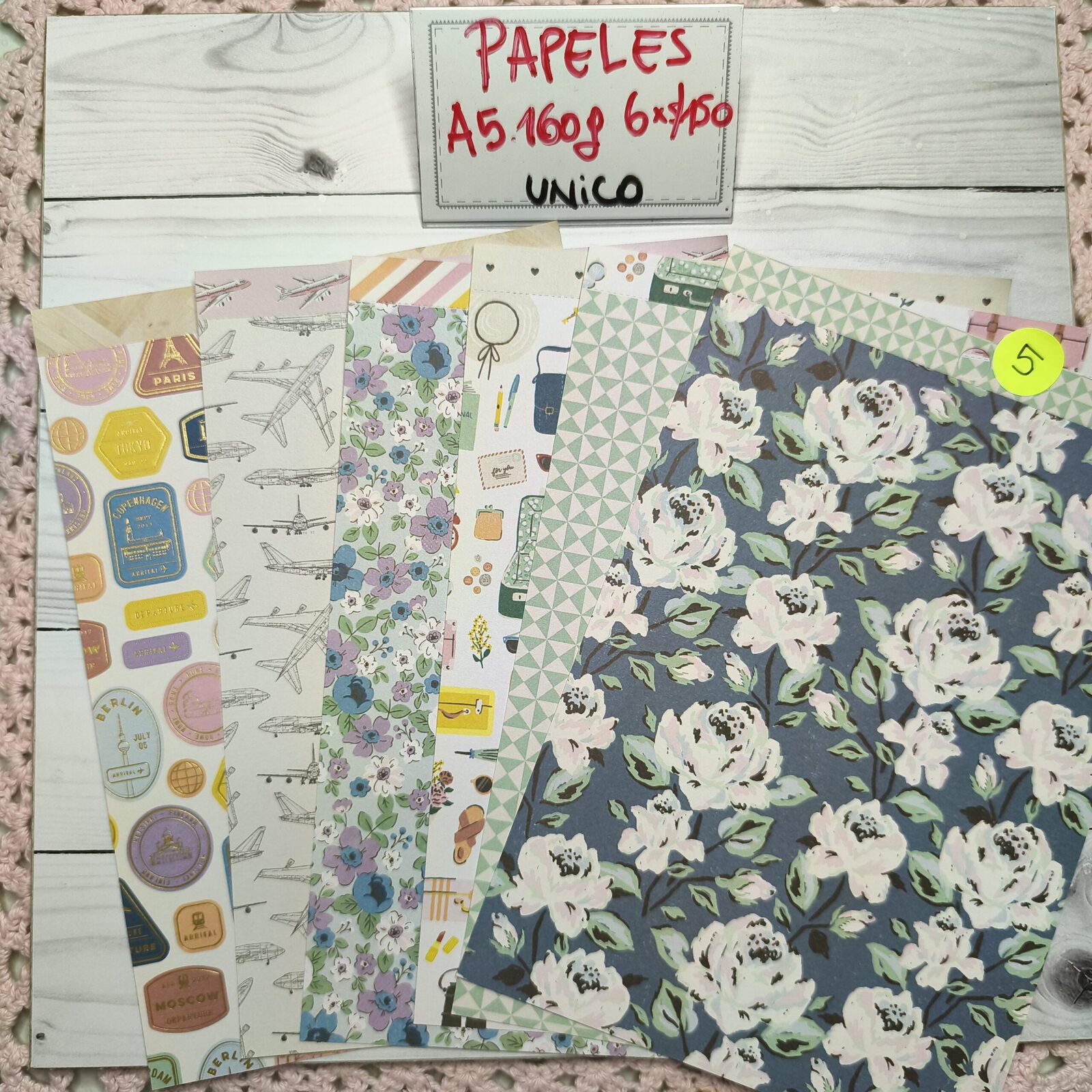 Papeles mixtos A5. 5