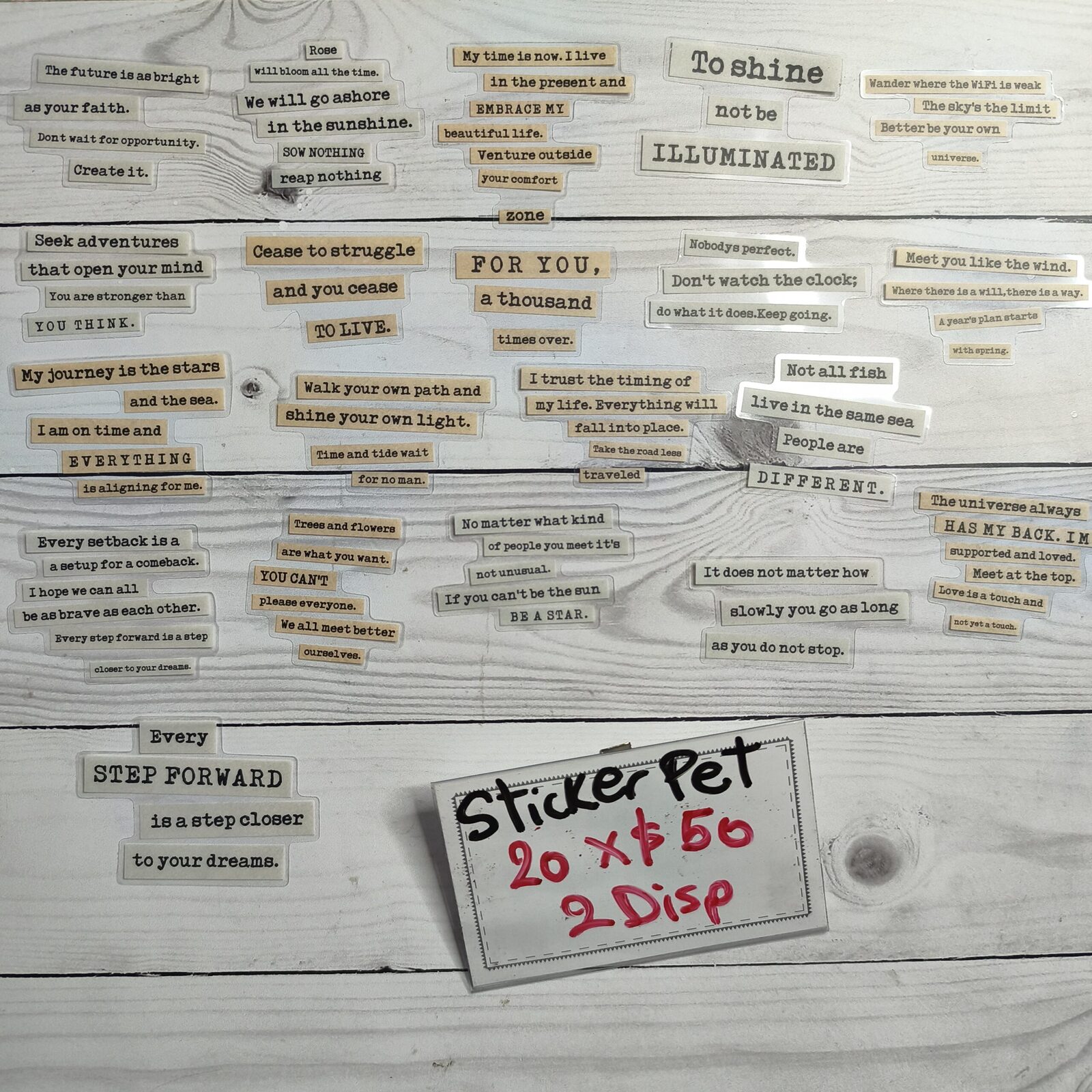 Stickers pet Frases inglés 4