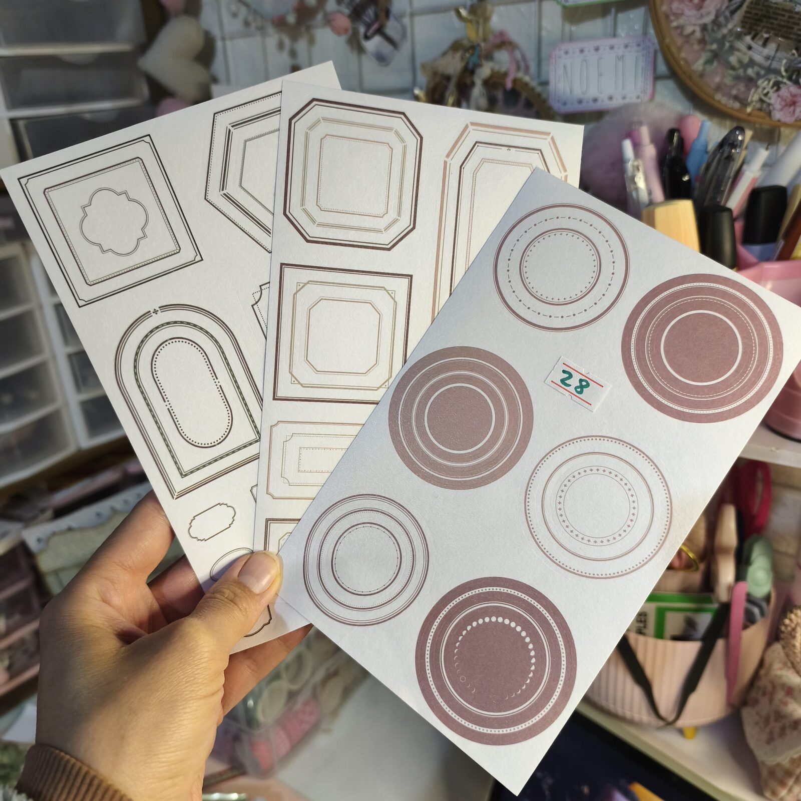 Planchas Washi formas