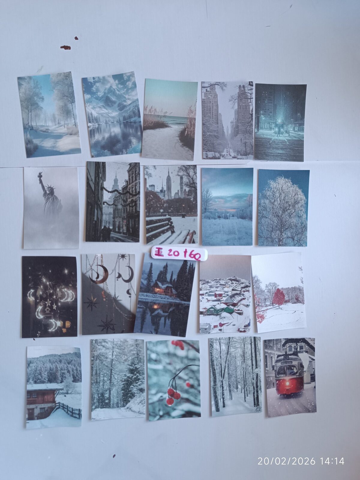 Stickers tipo washi invierno 2