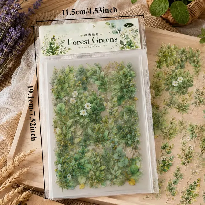 Plancha stickers Pet Forest Greens