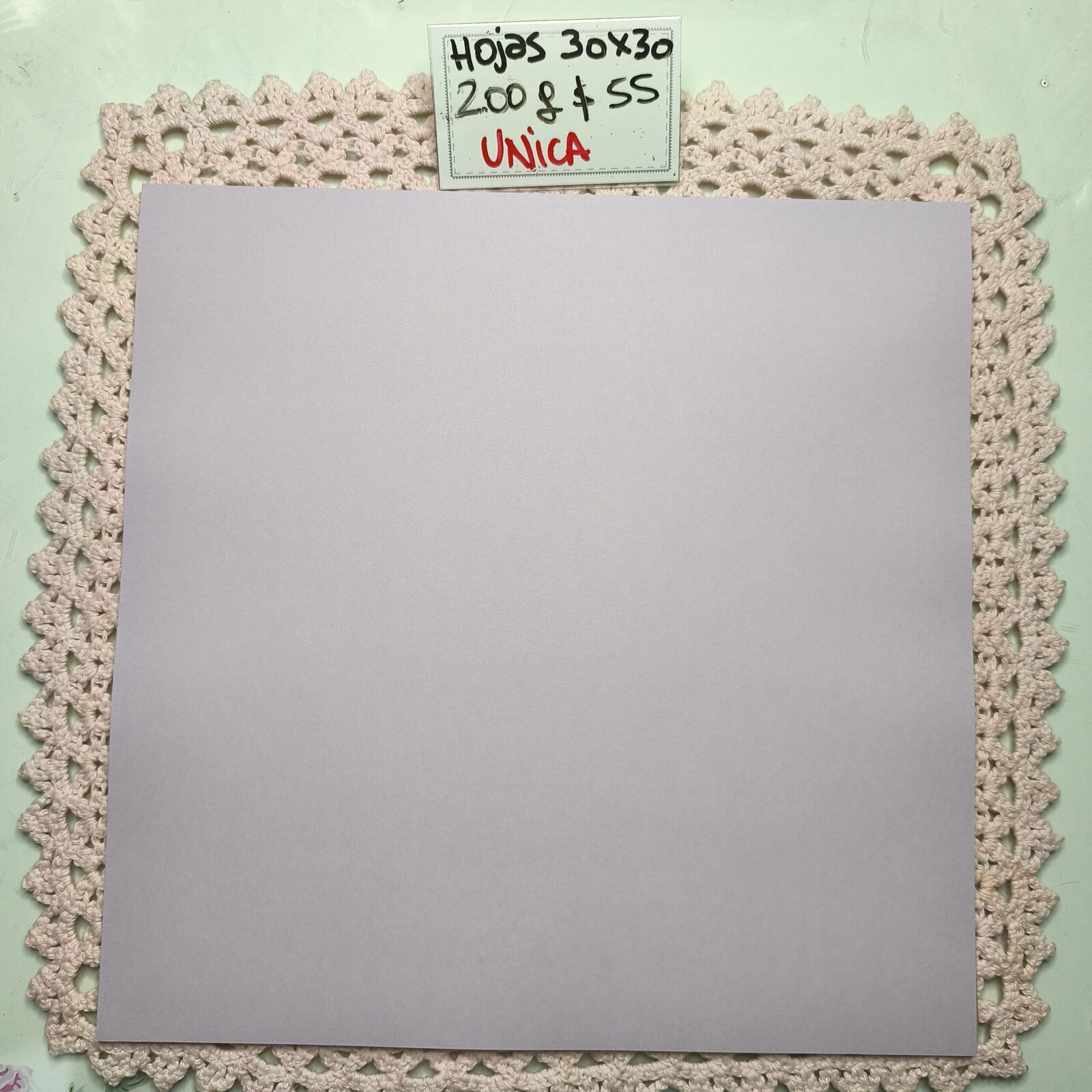 Hoja lila pastel